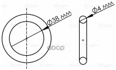 Кольцо уплотнительное (двигатель) LUZAR арт. LGS0024