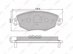 Колодки тормозные LYNX BD-3006 (1121894) LYNXauto арт. BD3006