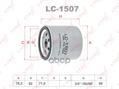 фильтр масляный ! Toyota 4 Runner/Hi-Ace/Land Cruiser/Yaris 2.0-3.4/1.4D 84> LYNXauto арт. LC1507