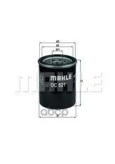 Фильтр масляный MAHLE OC521 (2630002750) Mahle/Knecht арт. OC521