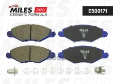 Колодки тормозные PEUGEOT 206/206SW 01>(-ABS) передние Ceramic Miles арт. e500171