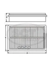 Воздушный фильтр MITSUBISHI PAJERO SPORT II 2.5D/3.0/3.5 08-/L 200 2.5D 05-/08-/10- SCT арт. sb2159