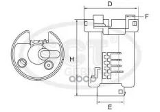 Топливный фильтр TOYOTA PRIUS/GS300/RX300 1.5/3.0 00-04 SCT арт. st6505