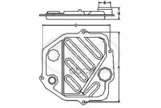 Фильтр АКПП TOY CAMRY (V30) 3.0 01-06/(V40) 2.4 06-11/LEXUS RX 350 06-08 SCT арт. sg1061