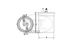 Топливный фильтр VW T2/GOLF 2/LT/POLO 1.3D-2.4D/HONDA ACCORD 2.0D -00 SCT арт. st303