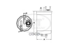 Топливный фильтр AUDI A4/A6/A8 2.5D 97- SCT арт. st325