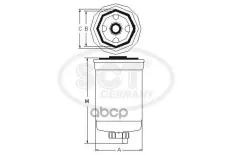 Топливный фильтр IKARUS/ MAN MAN F2000/F90 TRUCKS SCT арт. st353