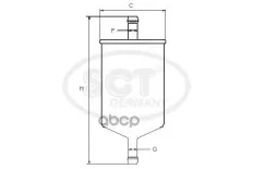 Топливный фильтр BMW E36/E34/E38/E39 -01 SCT арт. st379