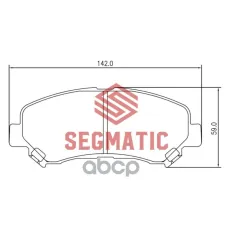 Колодки тормозные дисковые пер Nissan X-Trail 2.0 2007-2013, Nissan X-Trail 2.5 2007-2013, Nissan X-Trail 2.0 2007-2013 SEGMATIC арт. SGBP2572