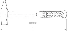 Молоток слесарный с фиберглассовой рукояткой, 500 гр. THORVIK PHH500 THORVIK арт. PHH500