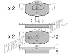 К-т дисков. тормоз. колодок Ford Maverick 2001-, Mazda Tribute 2000-   F Trusting арт. 6250
