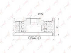 Ролик направляющий / ГРМ LYNXauto арт. PB-3113
