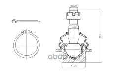 Опора шаровая перед. нижняя L/R S&K арт. SKBJ1079