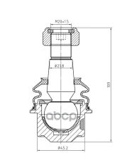 Опора шаровая перед. нижняя L/R S&K арт. SKBJ1106