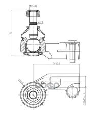 Наконечник рулевой тяги R S&K арт. SKTE2124