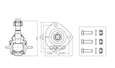 Опора шаровая верхняя L/R S&K арт. SKBJ1141