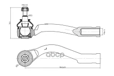 Наконечник рулевой тяги L S&K арт. SKTE2251