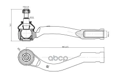 Наконечник рулевой тяги R S&K арт. SKTE2252