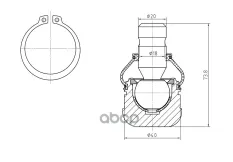 Опора шаровая нижняя L/R S&K арт. SKBJ1183