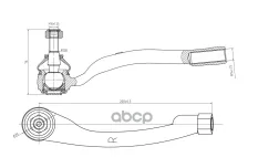 Наконечник рулевой тяги R S&K арт. SKTE2024