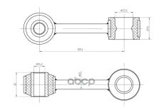Тяга стабилизатора перед. подв. L/R S&K арт. SKSL1200