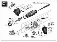 стартер KB24V-5.4KW !11зубьев 30°вправо Iveco 180/190/380/440/471/571 Delco remy арт. 19024046