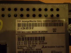 Дисплей информационный Mercedes-Benz Glk-class