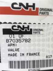 Клапан спецтехника New Holland Case 87035782