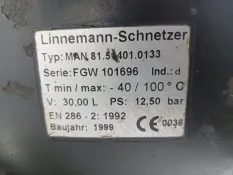 Ресивер Man Le 2001 81514010133 LL7300 D0836 LFL03