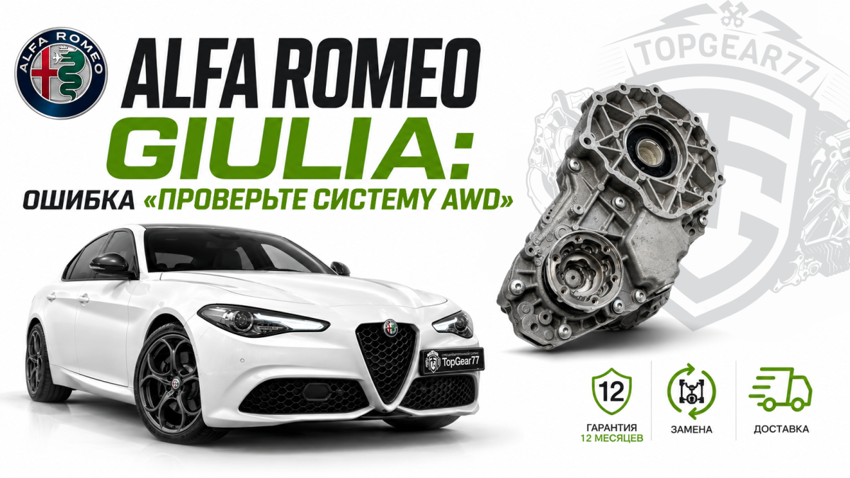 Alfa Romeo Giulia: ошибка «Проверьте систему AWD»
