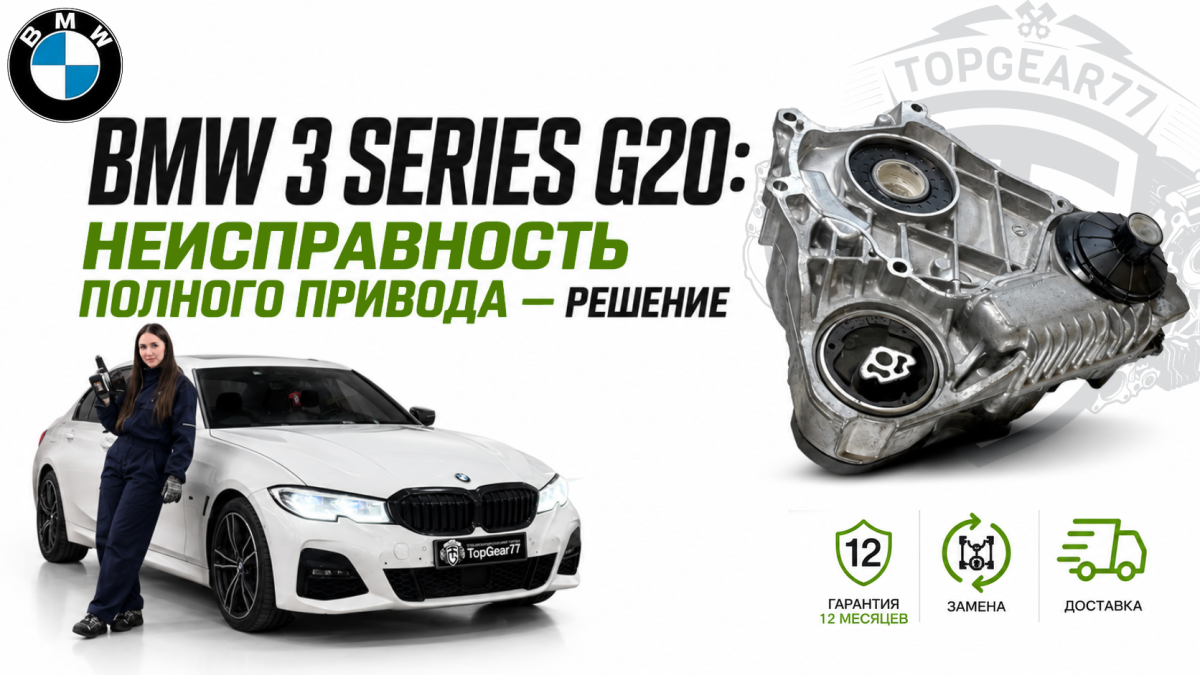 BMW G20: неисправность полного привода — решение