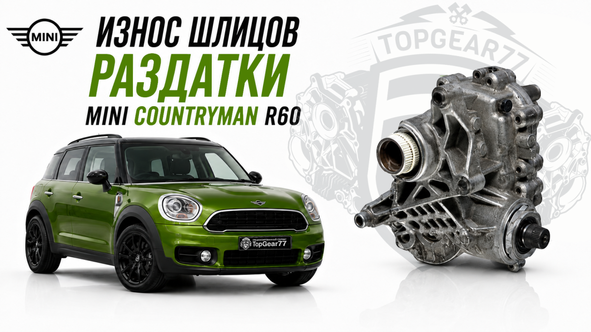 MINI Countryman: износ шлицов раздатки — что делать